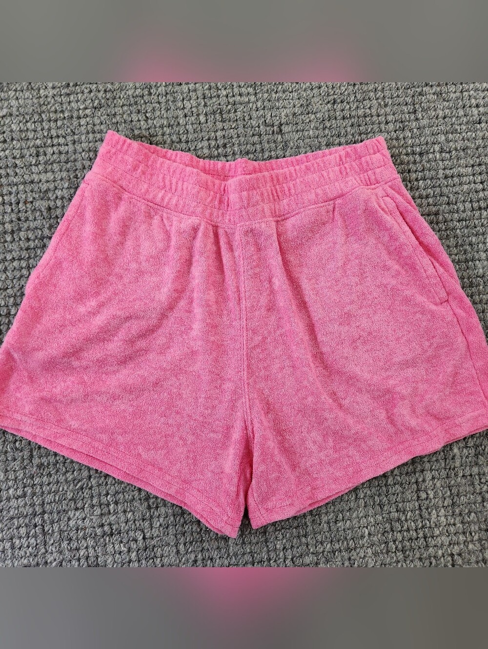 Hollister Terry Knit Pink Shorts, Size S